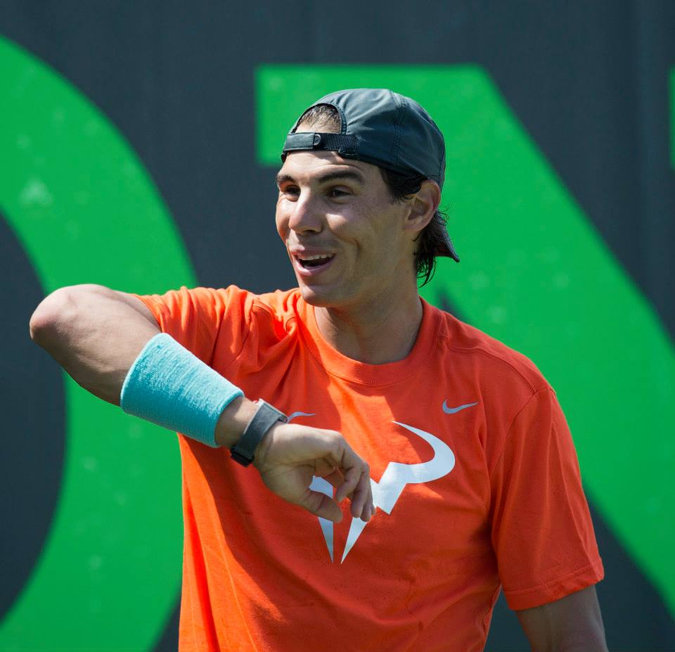 Nadal y Ferrer entrenando juntos en Miami 2014