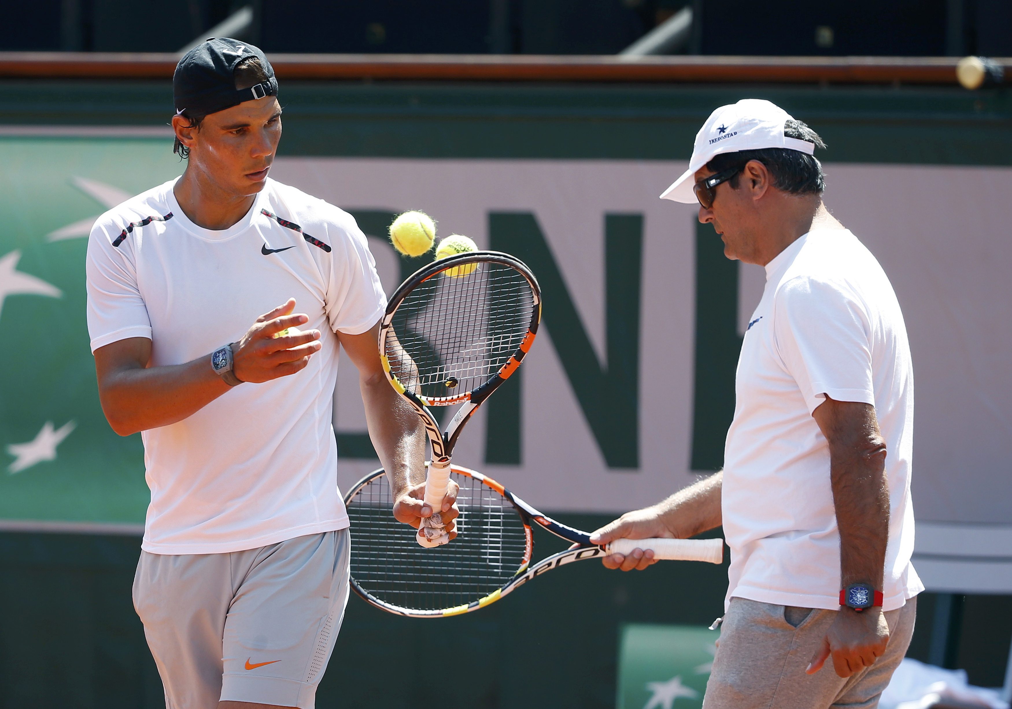 PHOTOS: Rafael Nadal Practices At French Open – Rafael Nadal Fans