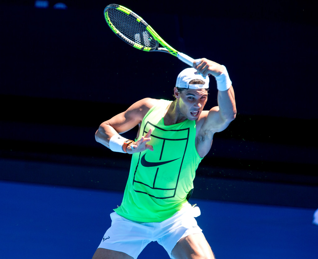 PHOTOS: Rafael Nadal’s Saturday Practice In Melbourne – 2018 Australian Open ...