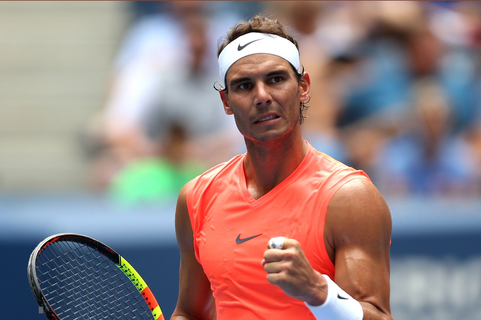 PHOTOS: Rafael Nadal defeats Nikoloz Basilashvili to reach last eight of the US Open ...